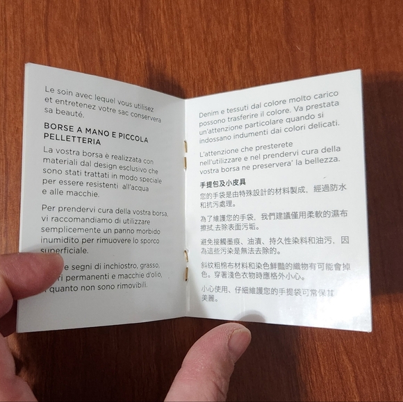 Michael Kors Handbag Care Card Booklet - Picture 6 of 8